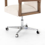 Reuben White Fabric Desk Chair Four Hands CABT-9121-127