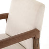 Reuben White Fabric Desk Chair Four Hands CABT-9121-127