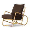 Riley Outdoor Chair Commes Umber Angled View Four Hands