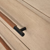 Rosedale 6 Drawer Dresser - Iron Hardware Wrapped in leather