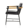 Rowen Dining Chair Sonoma Black Side View 226223-002
