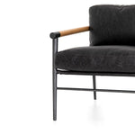 Rowen Black Leather Lounge Chair