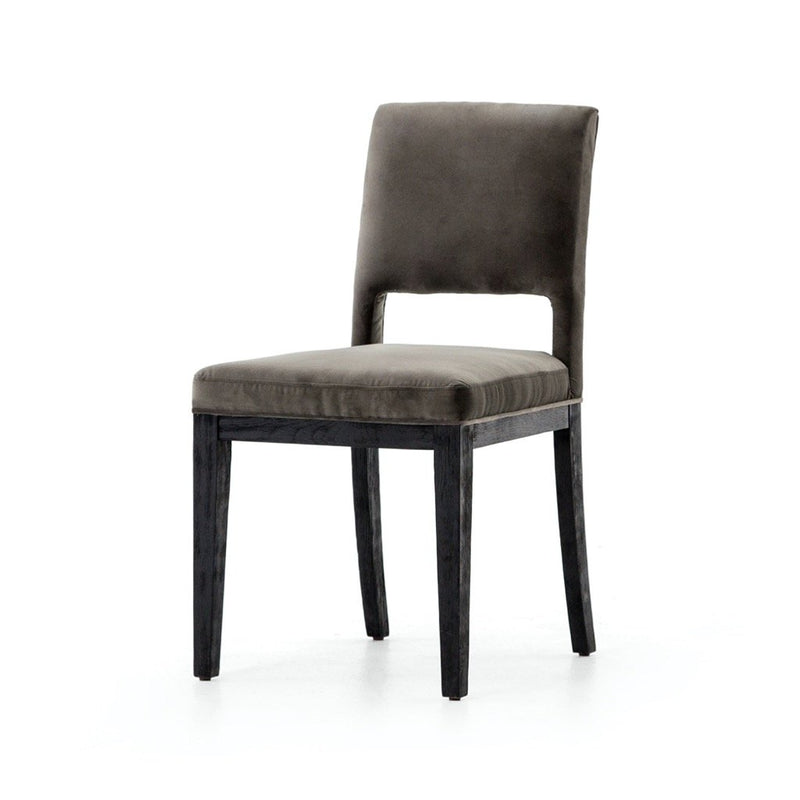 Sara Dining Chair Washed Velvet Grey Four Hands