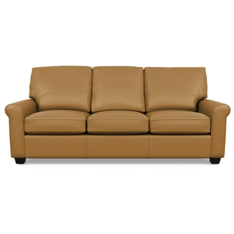 Savoy Leather Sofa by American Leather in Capri Butterscotch