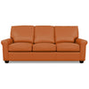 Savoy Leather Sofa by American Leather in Capri Sunrise