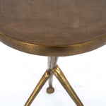 Schmidt Accent Table - Finish in Raw Brass