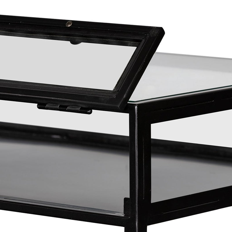 Shadow Box Desk - Black | Four Hands – Artesanos Design Collection