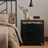 Shadow Box Nightstand Black Four Hands Staged Image