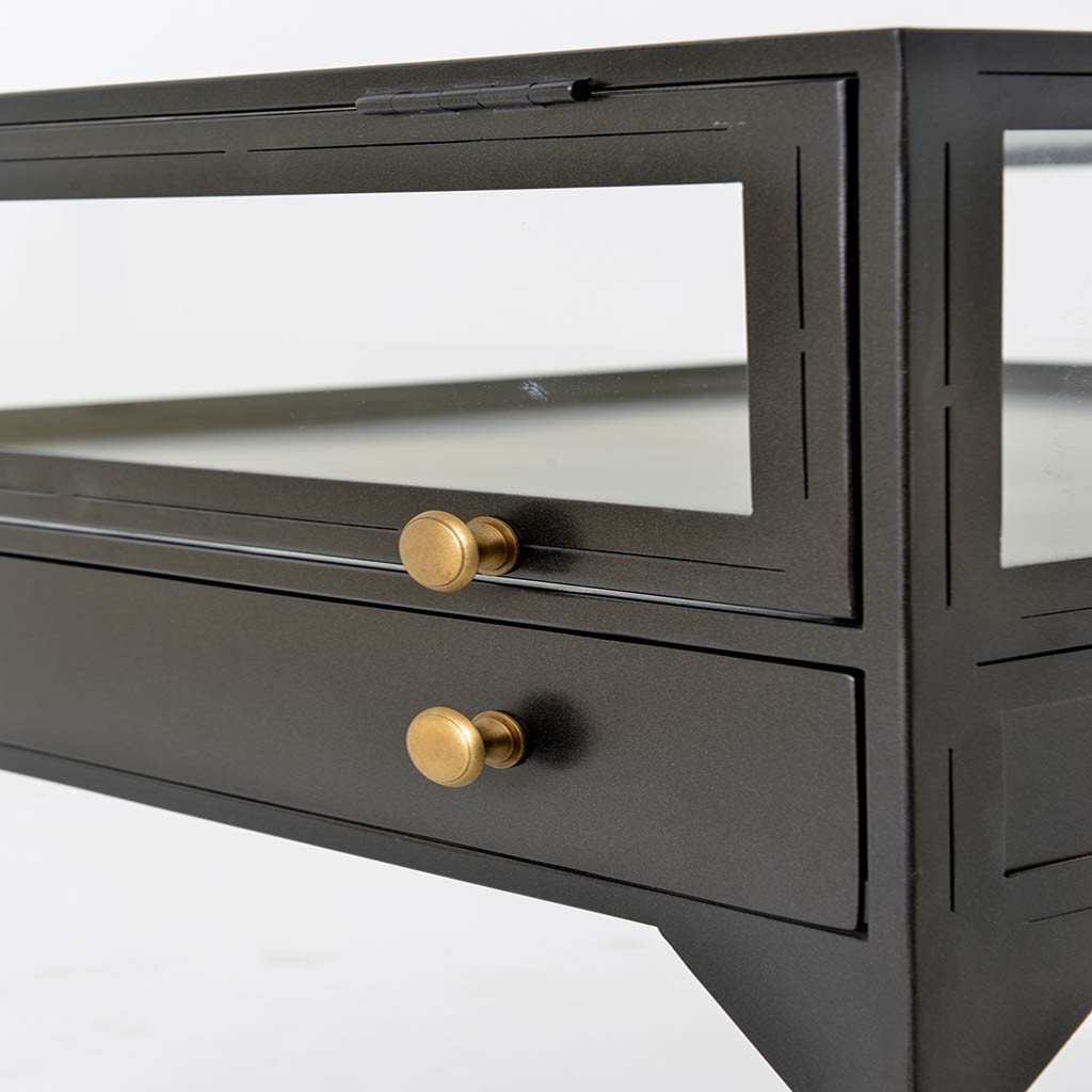 Four hands shadow box end table sale