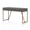 Shagreen Desk Grey Angled View Four Hands