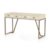 Shagreen Desk Ivory Angled View 107640-007
