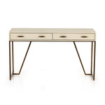 Shagreen Desk Ivory Front View 107640-007
