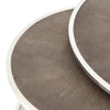 Four Hands Shagreen Nesting Coffee Table Brown Top View