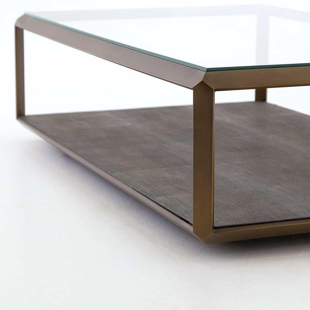 Shadow Box Glass Coffee Table | Four Hands – Artesanos Design Collection