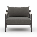 Sherwood Outdoor Chair, Bronze - Charcoal front view 