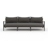Sherwood Outdoor Sofa, Bronze - Charcoal full front view 