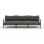Sherwood Outdoor Sofa, Bronze - Charcoal full front view 