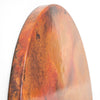 Smooth Copper Tabletop - Round & Natural Patina Finish - Edge Detail