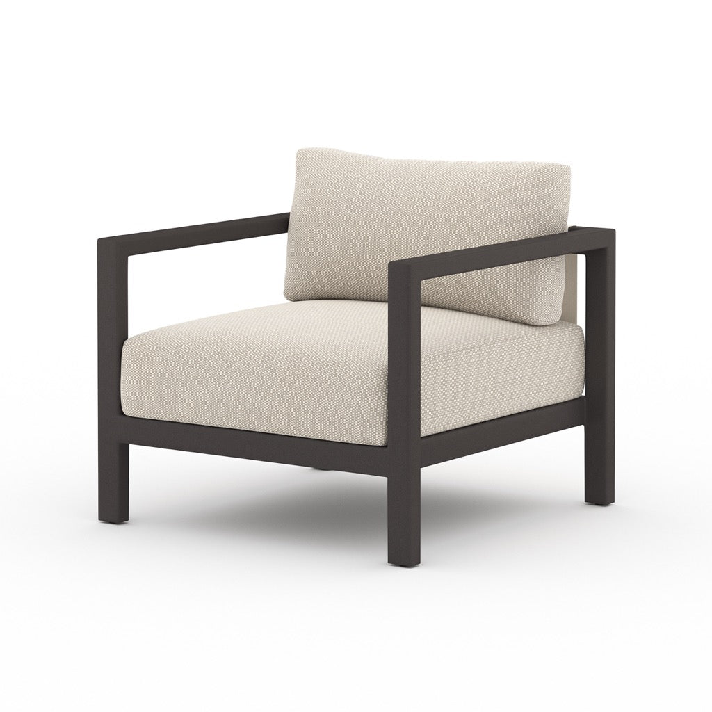 Sonoma Outdoor Chair, Bronze Faye Sand angled view 