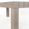 Four Hands Sonora Outdoor Dining Table Washed Brown Right Corner Detail