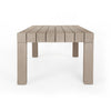 Sonora Outdoor Dining Table Washed Brown Side View JSOL-055A
