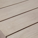 Sonora Outdoor Dining Table Washed Brown Solid Teak Detail JSOL-055A
