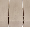 Four Hands Sonora Outdoor Dining Table Washed Brown Teak Slats Detail