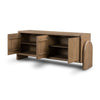 Sorrento Sideboard Aged Drift Mindi Open Cabinets 226281-002
