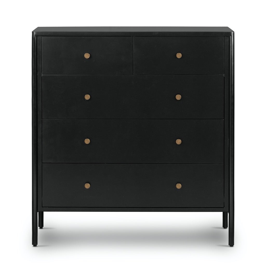 5 drawer dresser black Soto 5 Drawer Dresser - Black