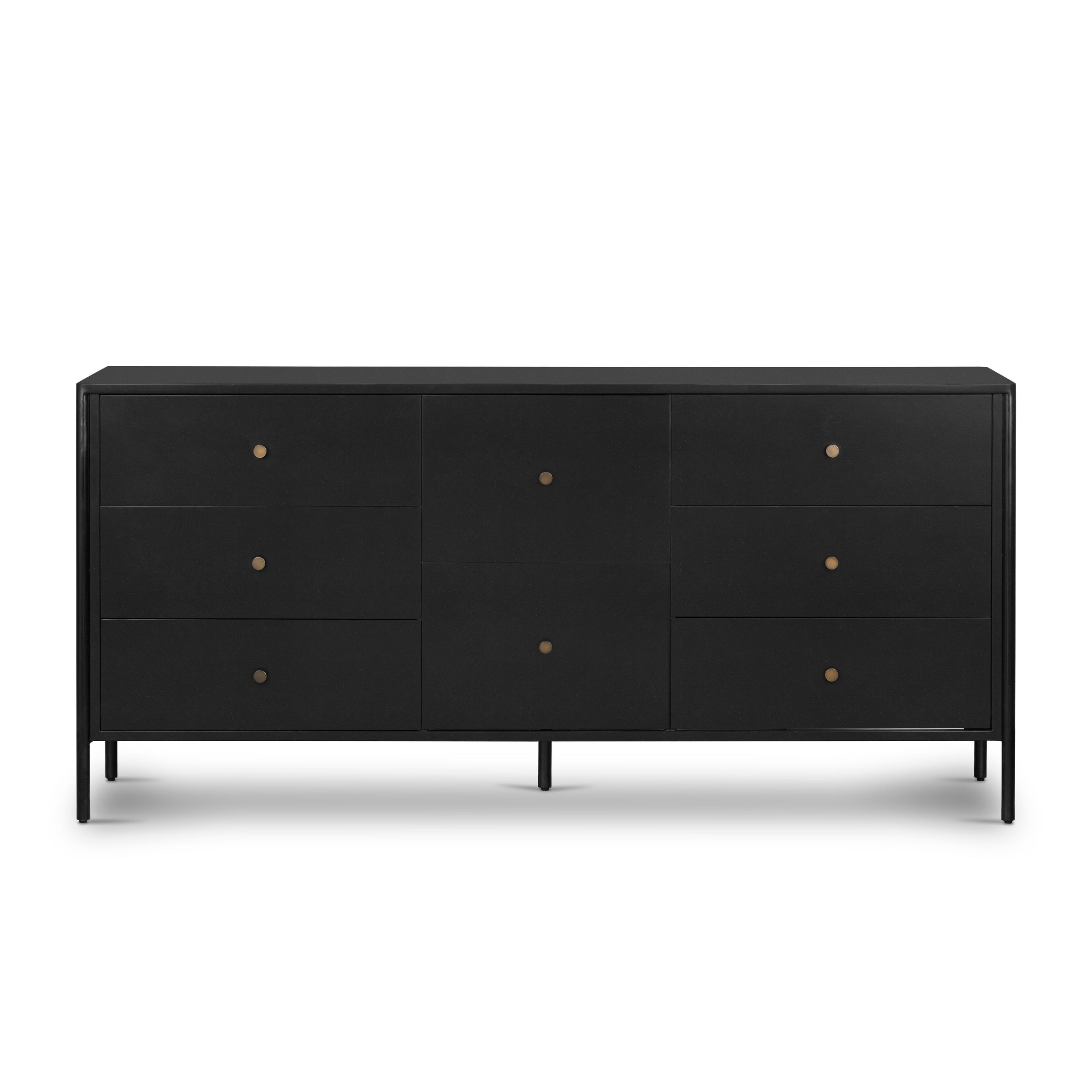 Soto 8 Drawer Dresser - Black | Four Hands Soto 8 Drawer Dresser - Black | Four Hands