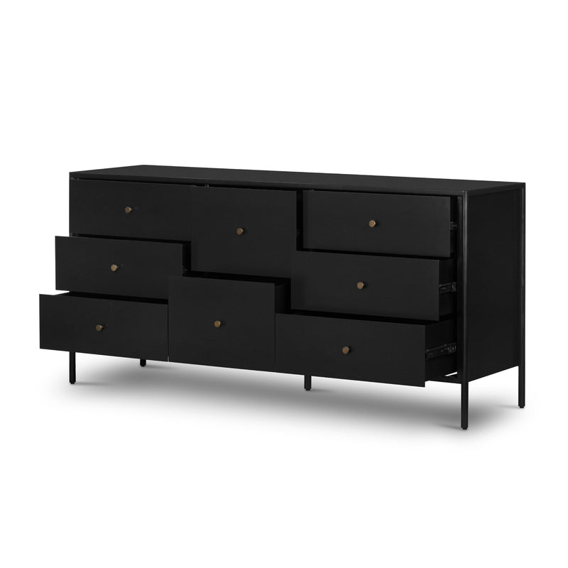 Soto 8 Drawer Dresser - Black | Four Hands Soto 8 Drawer Dresser - Black | Four Hands