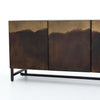 Stormy Media Console Distressed Iron View