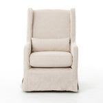 Swivel Wing Chair - Jette Linen Front Detail