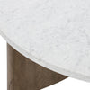 Toli Coffee Table - Italian White Marble Top
