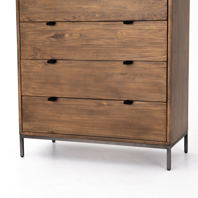 Trey 5 Drawer Dresser - Auburn