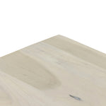 Trey 5 Drawer Dresser Dove Poplar Top Left Corner Detail
