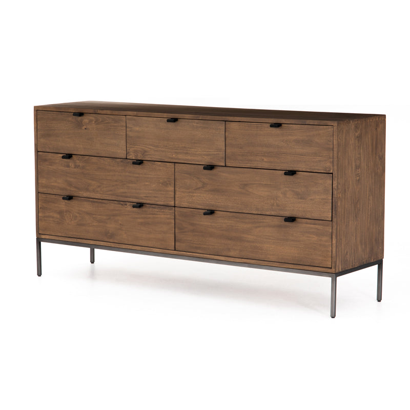Four Hands Trey 7 Drawer Dresser, Auburn Poplar Four Hands Trey 7 Drawer Dresser, Auburn Poplar