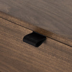 Trey 9 Drawer Dresser Auburn Poplar Black Leather Pulls 230300-001
