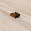 Trey Bookshelf Dove Poplar Leather Pulls Detail 107316-006
