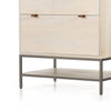 Trey Modular Filing Cabinet Dove Poplar Iron Legs 107318-007
