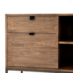 Trey Modular Filing Credenza - Detailed View of Front Drawers
