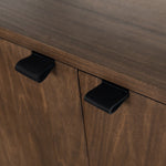 Trey Modular Wall Desk W/ 2 Bookcases Leather Pulls