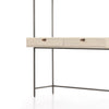 Trey Modular Wall Desk Dove Poplar Iron Legs 223959-003
