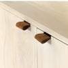 Trey Modular Wide Bookcase Leather Pulls for Cabinets