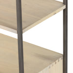 Trey Modular Wide Bookcase Upper Open Shelving Detail