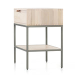 Four Hands Trey Nightstand Dove Poplar Angled View