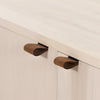 Trey Sideboard - Dove Poplar toffee leather drawer pulls