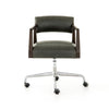 Tyler Desk Chair Chaps Ebony Front View 105588-009
