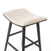 Union Counter Stool  Light Carbon Ash saddle style seat