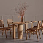 Lunas Oval Dining Table Four Hands